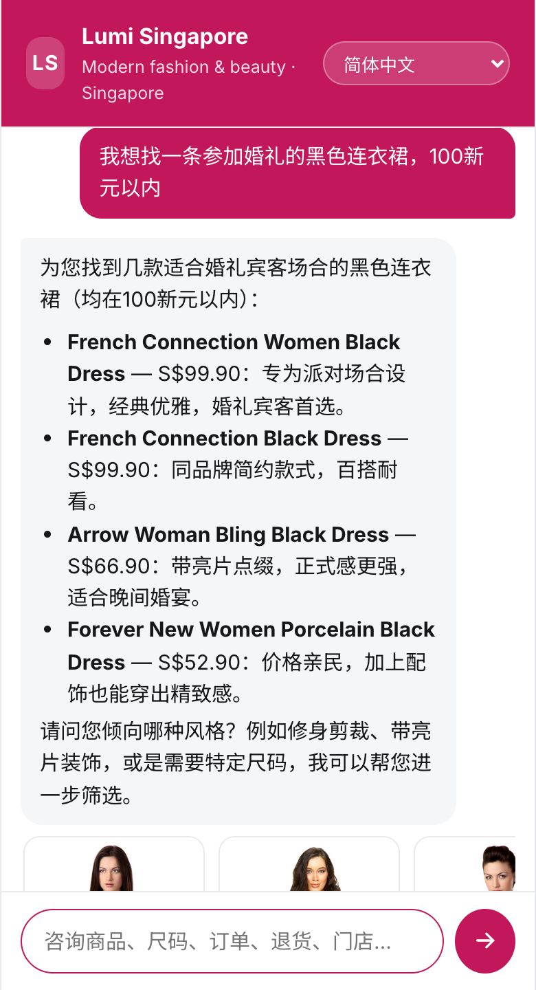 我想找一条参加婚礼的黑色连衣裙,100新元以内